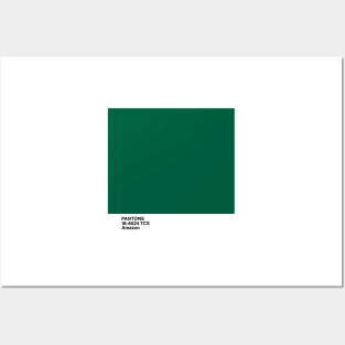 PANTONE 18-6024 TCX Amazon, green color Posters and Art